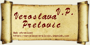 Veroslava Prelović vizit kartica